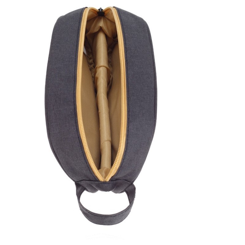 Несессер TORBER, дорожный, чёрный/бежевый, полиэстер 300D, 23 х 12 х 10 см