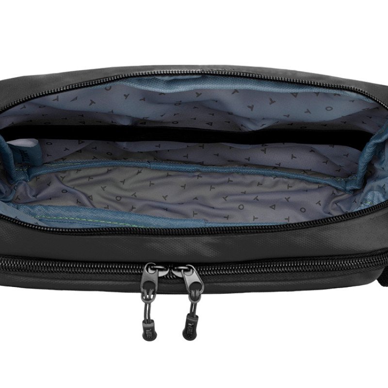 Несессер TORBER РИТМ, черный, полиэстер 900D с PU покрытием, 27 х 18 х 6 см