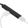 USB-хаб «Link» с коннектором 2-в-1 USB-C и USB-A, 2.0/3.0, черный