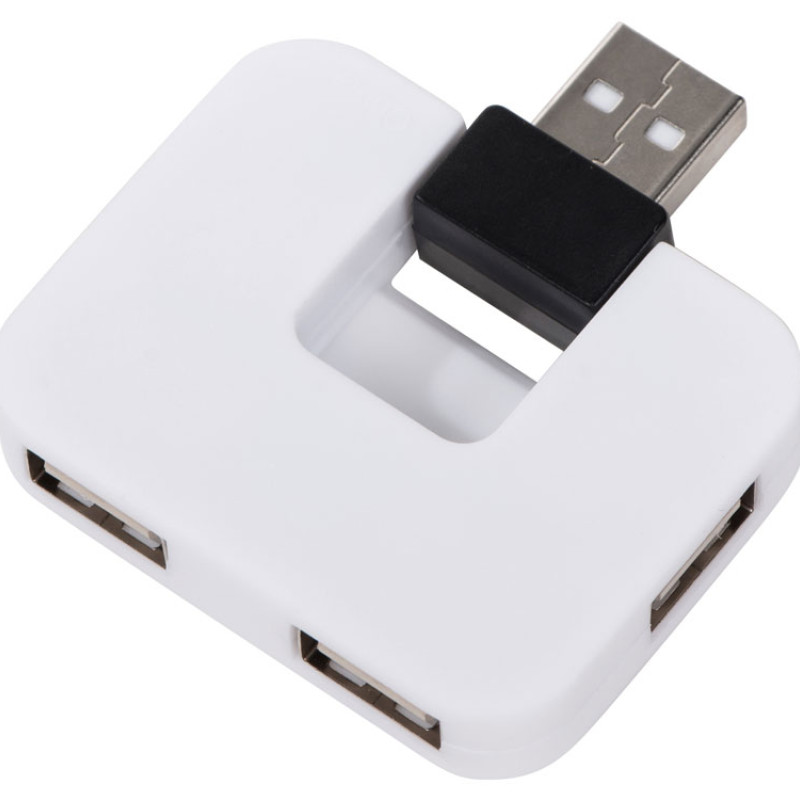 USB Hub "Gaia" на 4 порта, белый