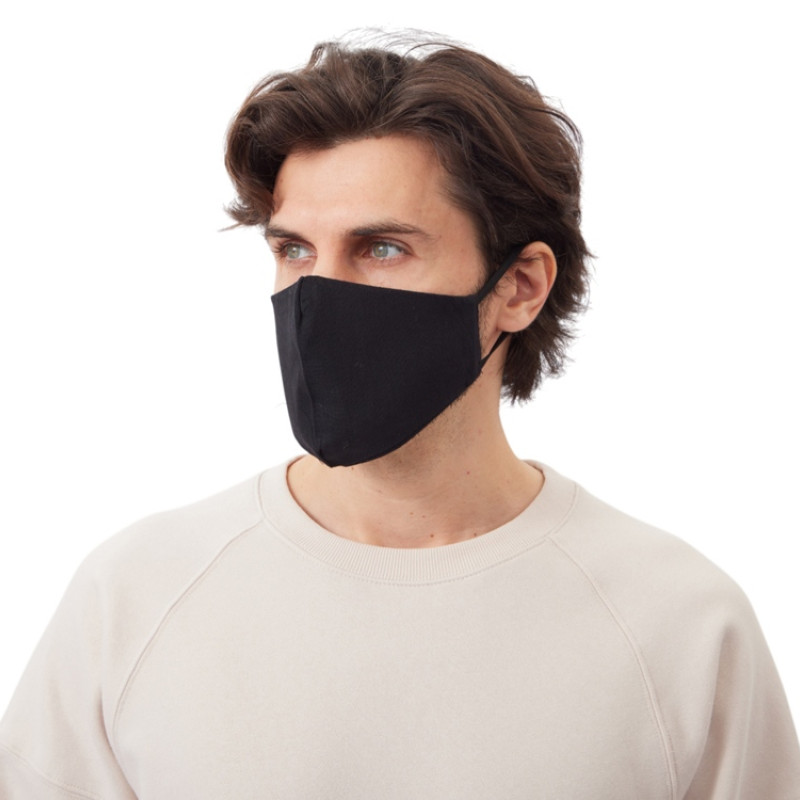 Хлопковая защитная маска для лица многоразовая анатомической формы без шва