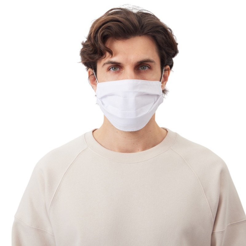Маска для лица многоразовая для сублимации, размер M-L, белый