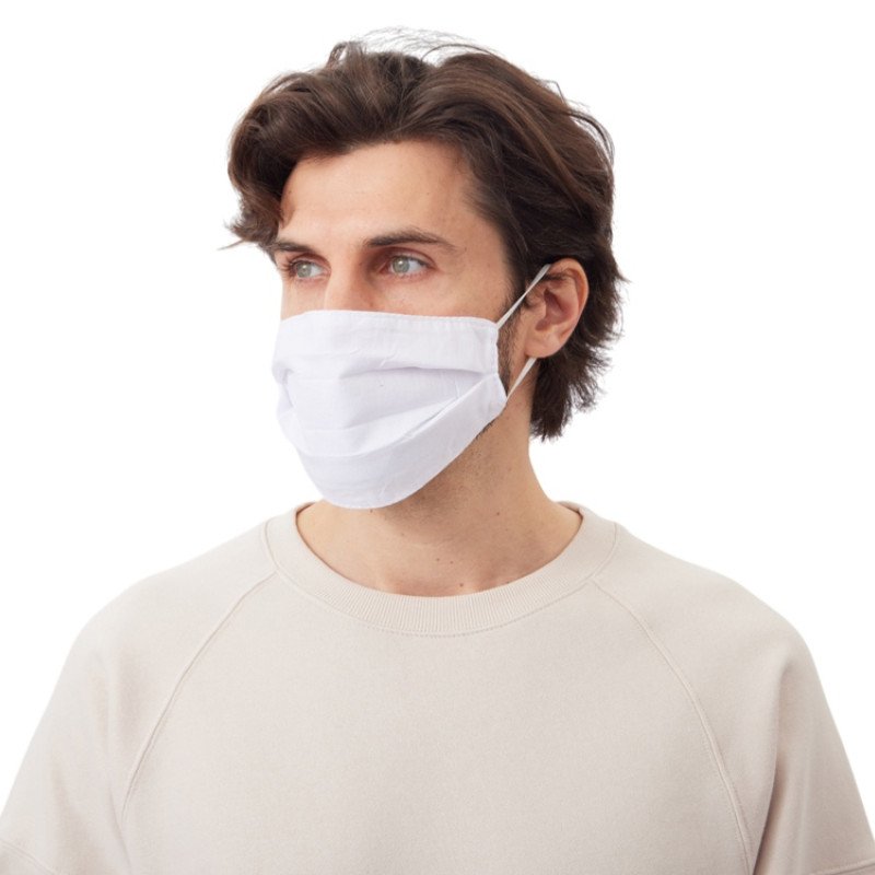 Маска для лица многоразовая для сублимации, размер M-L, белый
