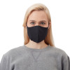 Маска для лица многоразовая из хлопка, анатомической формы, черный