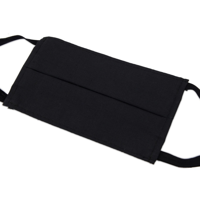 Маска для лица многоразовая из хлопка, черный Маска для лица многоразовая из хлопка, черный