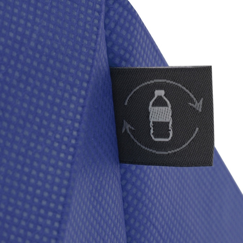 Сумка Reviver с донной складкой из нетканого переработанного материала RPET, синий