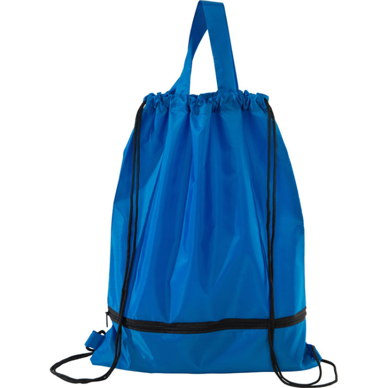 Зонт «Picau» из переработанного пластика в сумочке, синий