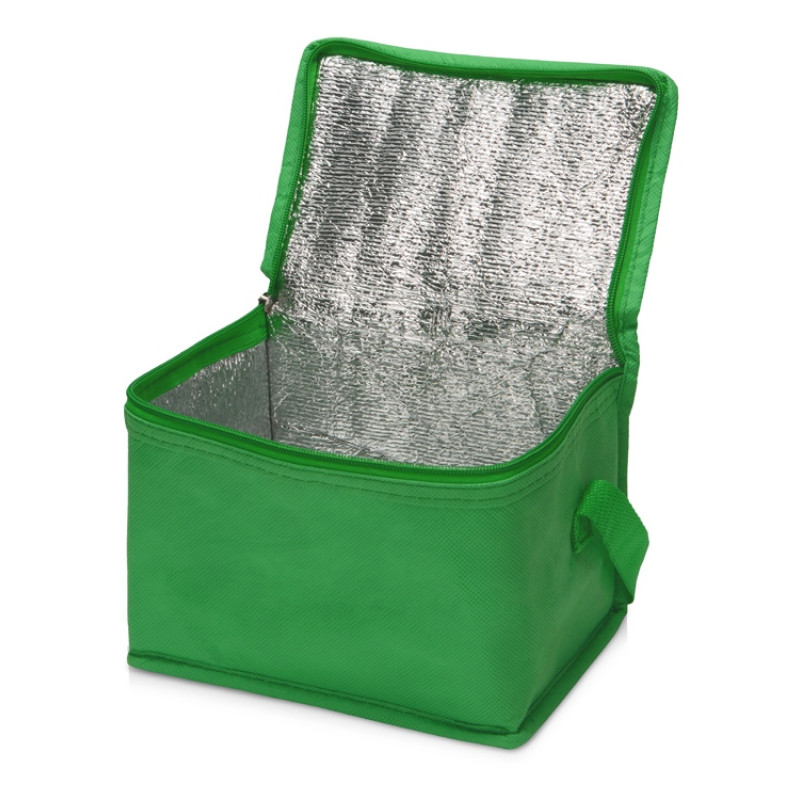 Сумка-холодильник Reviver из нетканого переработанного материала RPET, зеленый