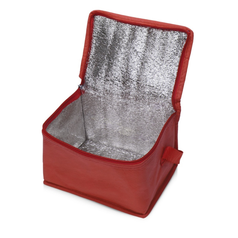 Сумка-холодильник Reviver из нетканого переработанного материала RPET, красный