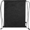 Рюкзак-мешок Reviver из нетканого переработанного материала RPET, черный