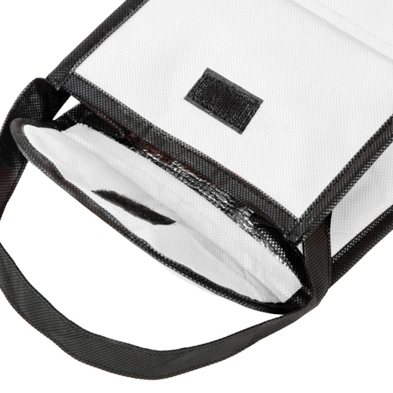 Сумка-холодильник Reviver на липучке из нетканого переработанного материала, белый