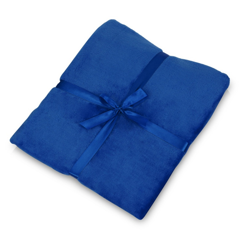 Плед флисовый Natty из переработанного пластика, синий