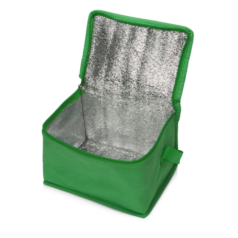 Сумка-холодильник Reviver из нетканого переработанного материала RPET, зеленый