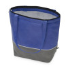 Сумка-холодильник Reviver с длинными ручками из нетканого переработанного материала RPET, синий/серый