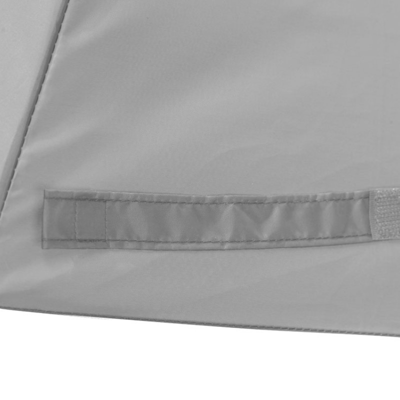 Зонт «Picau» из переработанного пластика в сумочке, серый