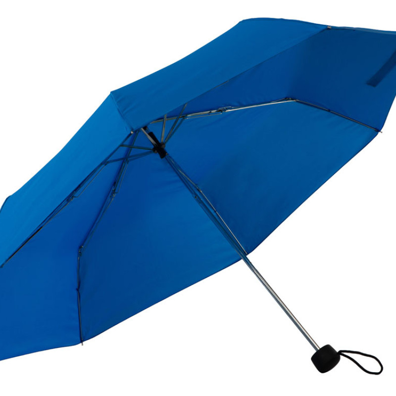 Зонт «Picau» из переработанного пластика в сумочке, синий