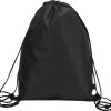 Рюкзак-мешок Reviver из нетканого переработанного материала RPET, черный