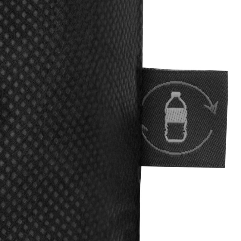 Сумка-шоппер Reviver из нетканого переработанного материала RPET, черный Сумка-шоппер Reviver из нетканого переработанного материала RPET, черный