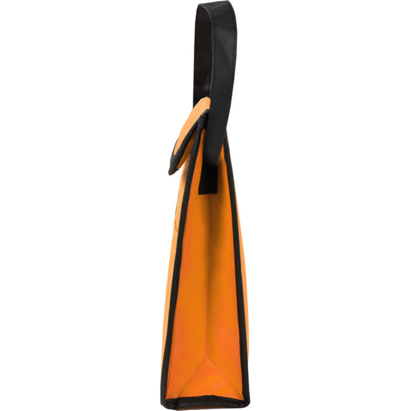 Сумка-холодильник Reviver на липучке из нетканого переработанного материала, оранжевый