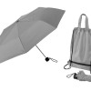 Зонт «Picau» из переработанного пластика в сумочке, серый