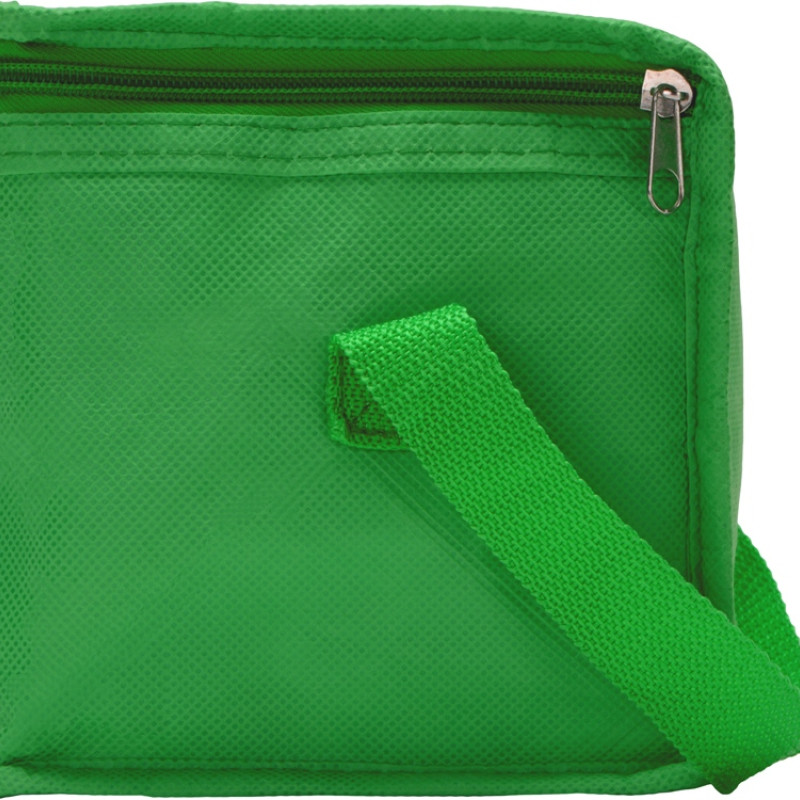 Сумка-холодильник Reviver из нетканого переработанного материала RPET, зеленый