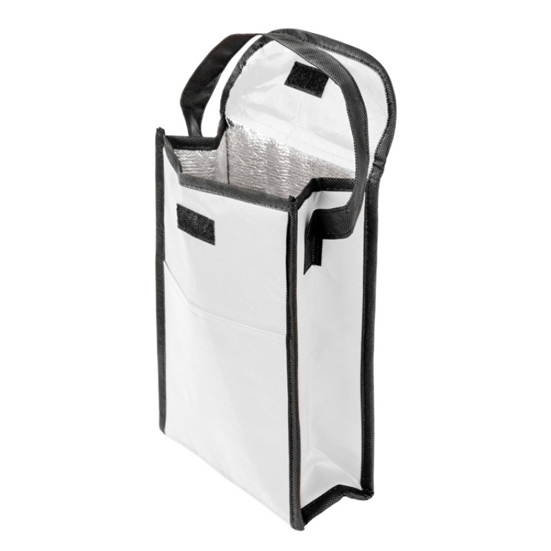 Сумка-холодильник Reviver на липучке из нетканого переработанного материала, белый