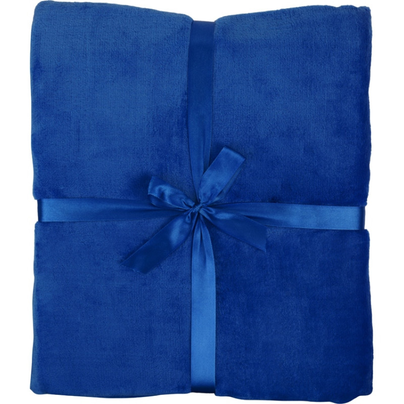 Плед флисовый Natty из переработанного пластика, синий