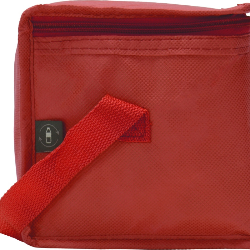 Сумка-холодильник Reviver из нетканого переработанного материала RPET, красный