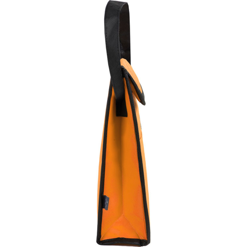 Сумка-холодильник Reviver на липучке из нетканого переработанного материала, оранжевый