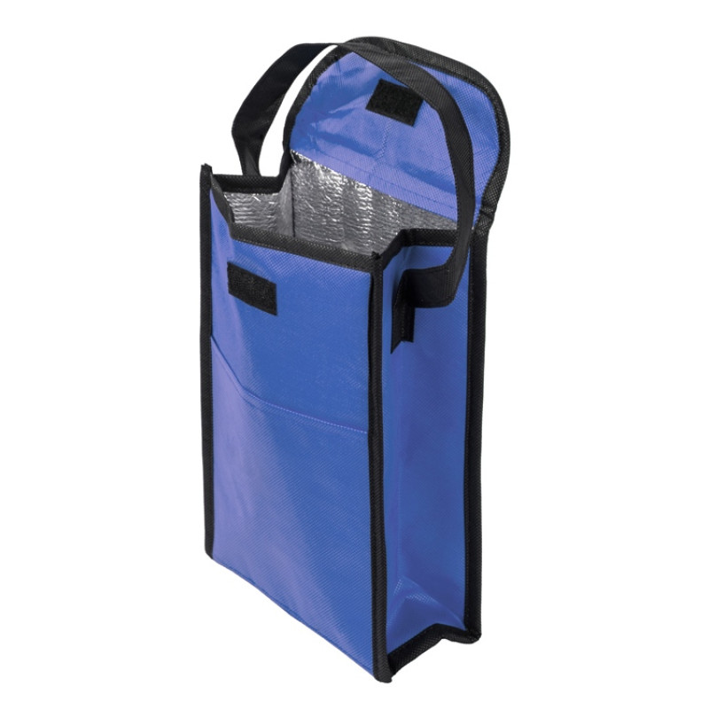 Сумка-холодильник Reviver на липучке из нетканого переработанного материала, синий