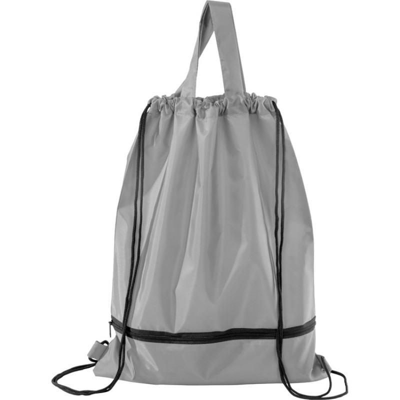 Зонт «Picau» из переработанного пластика в сумочке, серый