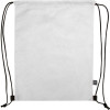 Рюкзак-мешок Reviver из нетканого переработанного материала RPET, белый