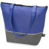Сумка-холодильник Reviver с длинными ручками из нетканого переработанного материала RPET, синий/серый