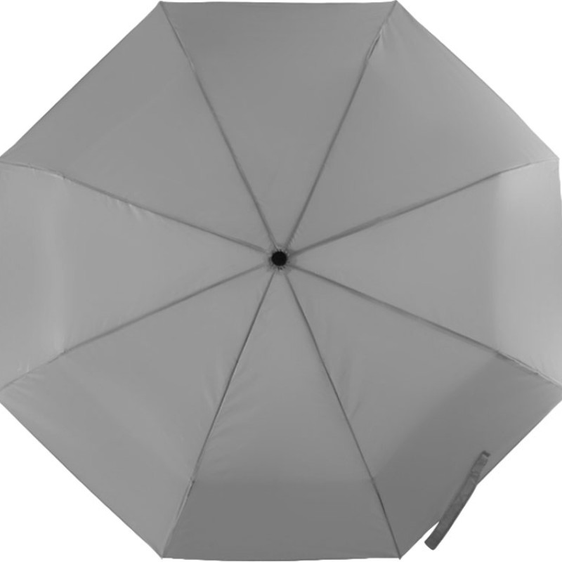 Зонт «Picau» из переработанного пластика в сумочке, серый