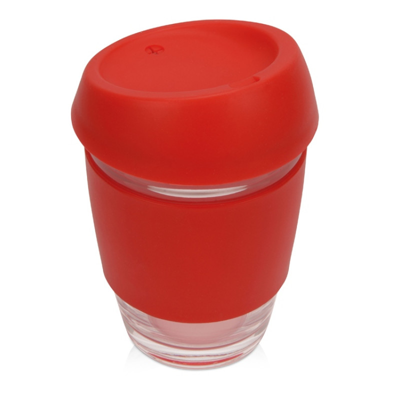 Подарочный набор с кофе, кружкой и френч-прессом "Бодрое утро", красный