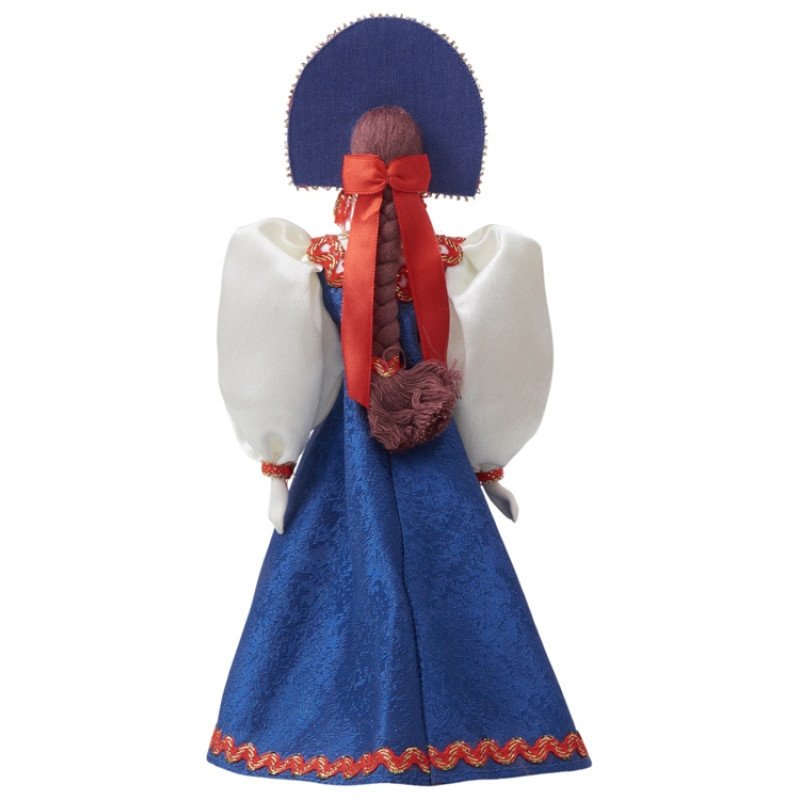 Подарочный набор: кукла фарфоровая, крем-мед, красный