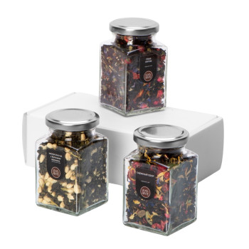 Набор подарочный с тремя видами чая "Bouquet" (два черных чая, зеленый чай)