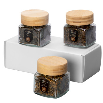Набор подарочный с тремя видами чая "Ceremony" (черный чай, зеленый чай, красный чай)