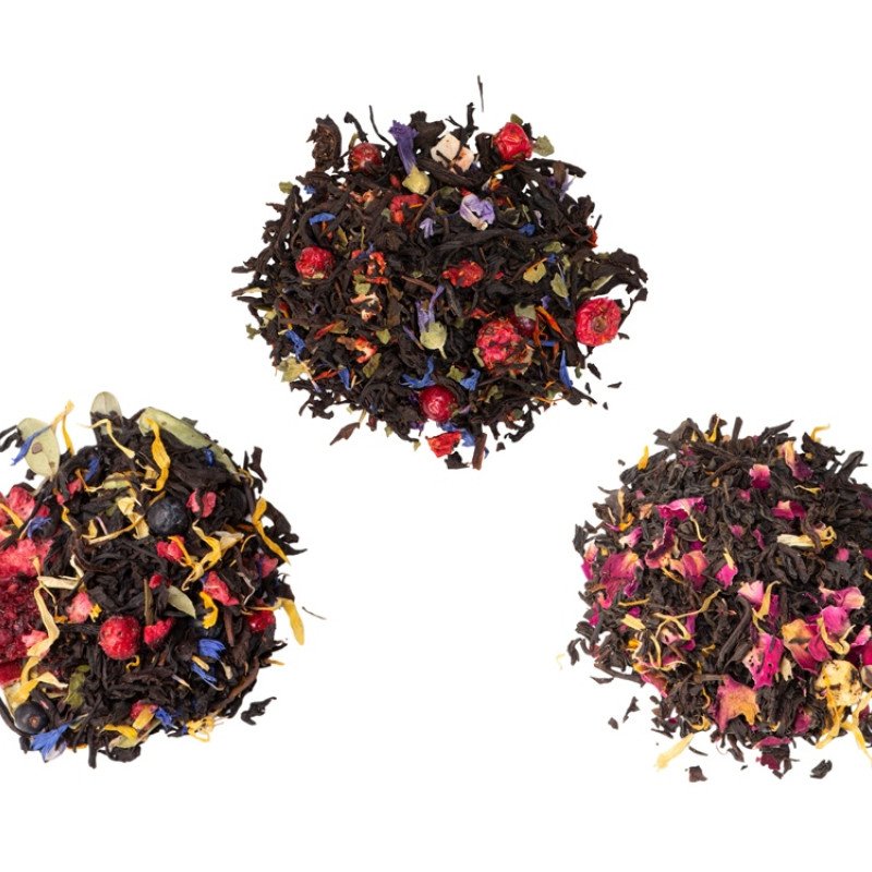 Набор подарочный с тремя видами черного чая "Bouquet"