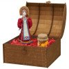 Подарочный набор: кукла фарфоровая, мед, красный