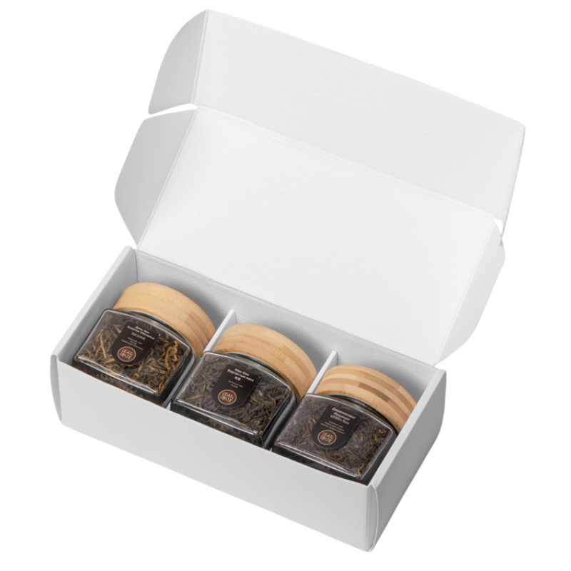 Набор подарочный с тремя видами чая "Ceremony" (черный чай, зеленый чай, красный чай)