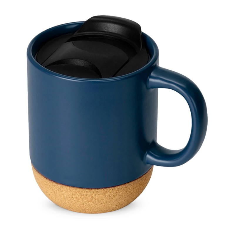 Подарочный набор с кружкой, медом и ложкой для меда, синий