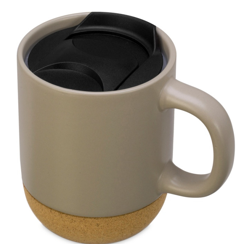 Подарочный набор с кружкой, медом и ложкой для меда, бежевый