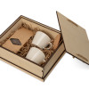 Подарочный набор с кофе, чашками в деревянной коробке "Кофебрейк" Подарочный набор с кофе, чашками в деревянной коробке "Кофебрейк"