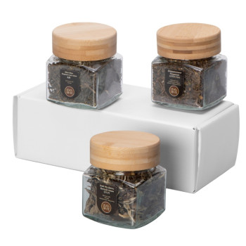 Набор подарочный с тремя видами чая "Ceremony" (черный чай, зеленый чай, белый чай)