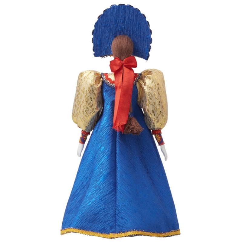 Подарочный набор: кукла фарфоровая, крем-мед, красный