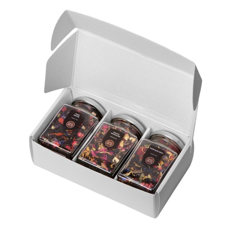 Набор подарочный с тремя видами черного чая "Bouquet"