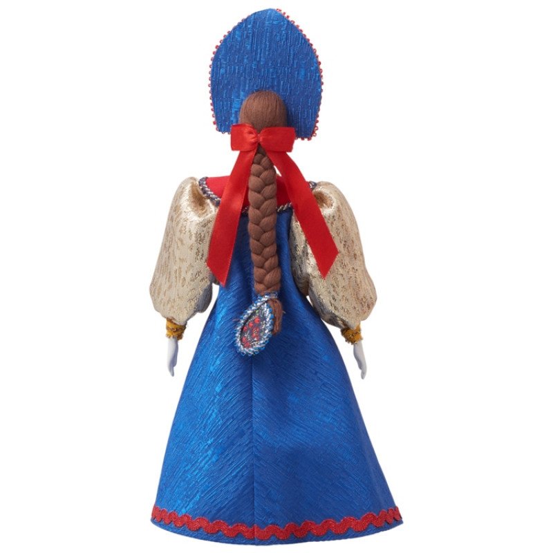 Подарочный набор: кукла фарфоровая, крем-мед, красный