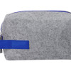 Органайзер для электроники и проводов "Felt" из RPET-фетра с ручкой, серый с синим