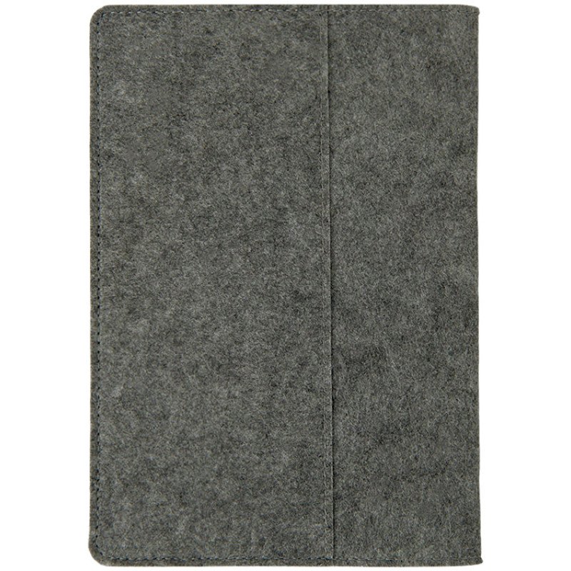 Двустороннее портфолио из рпет-фетра и искусственной кожи "Felt", серый Двустороннее портфолио из рпет-фетра и искусственной кожи "Felt", серый